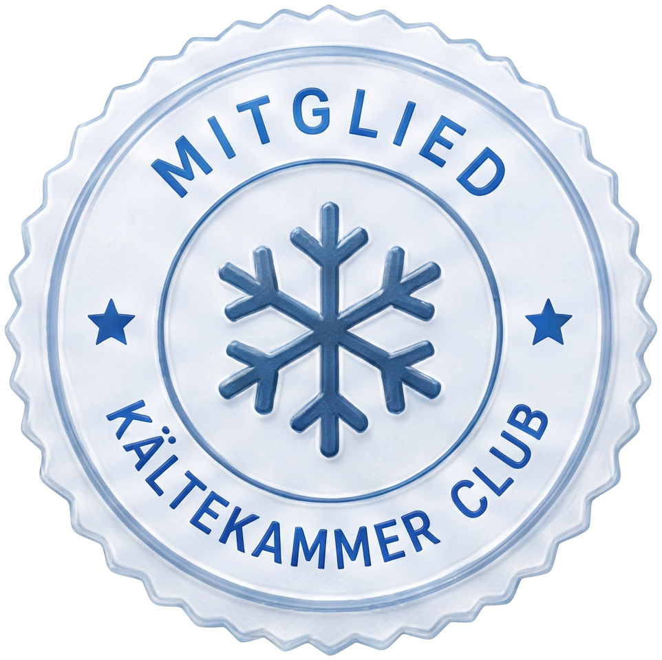 Badge Mitglied im Kältekammer Club – Variante Circle Seal Hell
