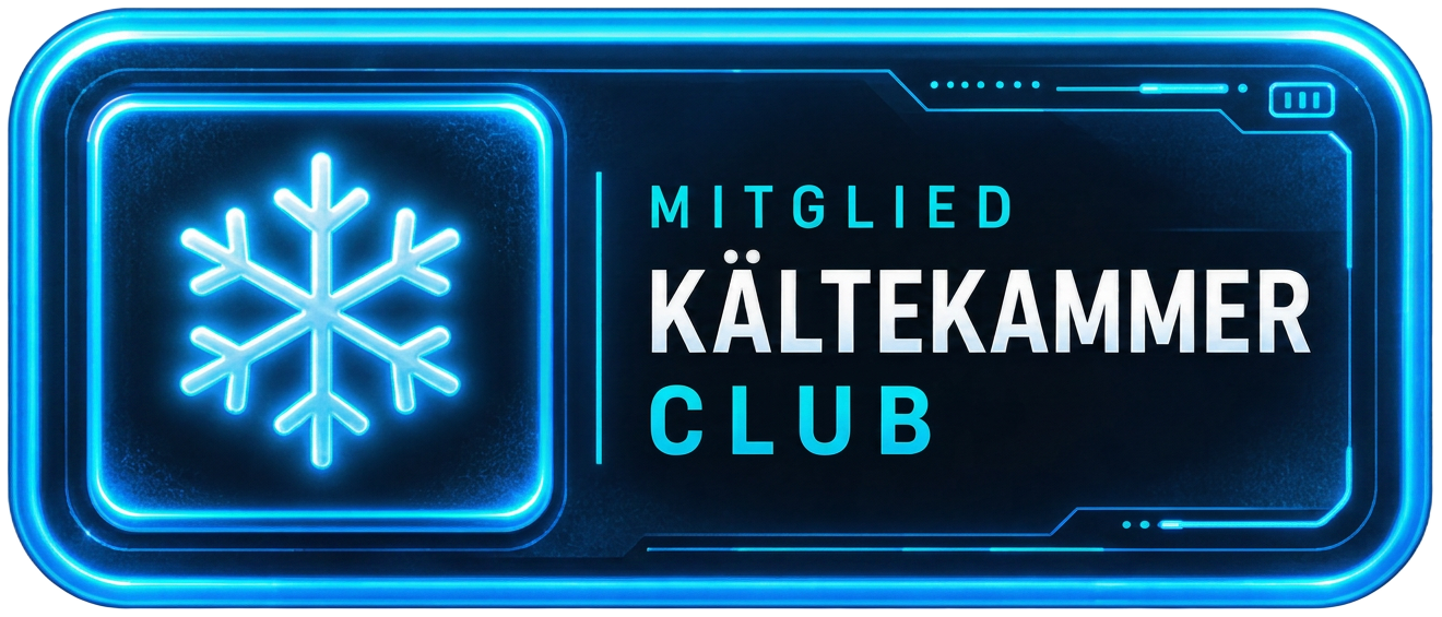 Badge Mitglied im Kältekammer Club – Variante Cryo Terminal